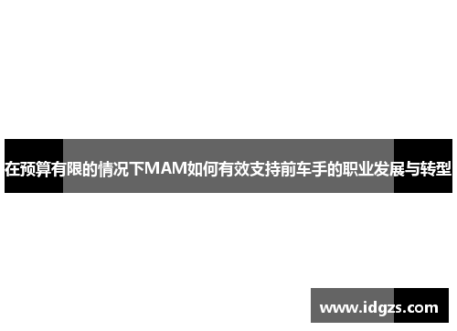在预算有限的情况下MAM如何有效支持前车手的职业发展与转型